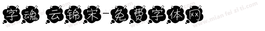字魂 云锦宋字体转换